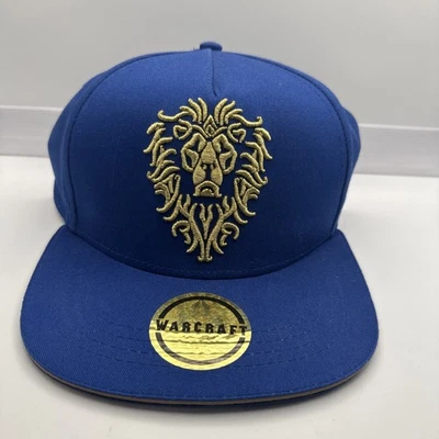Nueva Gorra Oficial World Of Warcraft Alliance Cuero Emblema Snapback JINX Foto 1 de 4