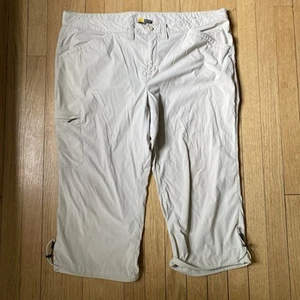 Eddie Bauer Caprihose beige Performance dehnbar leicht Wandern Damen 18 - Bild 1 von 14