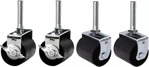 Heavy Duty Caster Wheels For Bed Frame, Set Of 4 (2 Locking & 2 None Locking) - Picture 1 of 12