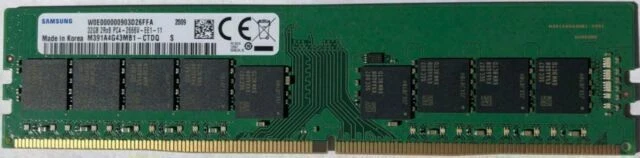 Samsung M391A4G43MB1-CTD 32GB DDR4-2666 ECC UDIMM Memory