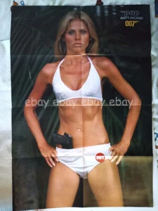 James Bond Britt Ekland Deep Purple Jon Lord ELP Keith Yes Poster Germany 1970s - Imagen 1 de 2