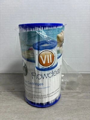 New Bestway Flowclear VII Replacement Pool Spa Filter Cartridges 2pk - Image 1 of 4