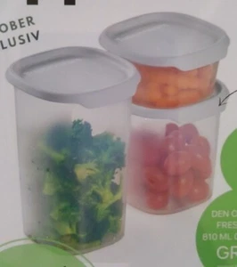 Neu! OVP! Tupperware One Touch Fresh Trio eckig 370ml, 810ml, 1,25 Liter Vorrat - Bild 1 von 8