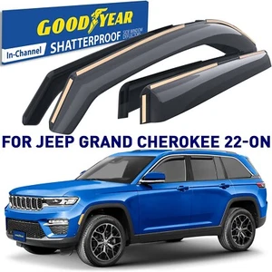 Protectores de lluvia viseras de ventilación para Jeep Grand Cherokee 2022-2025 - Imagen 1 de 7