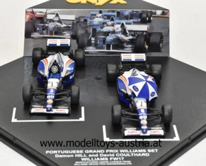 Williams FW17 Renault 1995 PORTUGAL Startaufstellung COULTHARD / HILL 1:43 Onyx - Imagen 1 de 8