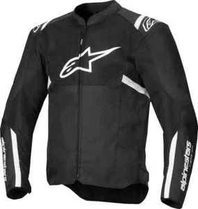 ALPINESTARS - GIACCA MOTO UOMO T-SPS AIR V2 BIANCO E NERO IN TESSUTO PROTEZIONI - Picture 1 of 8