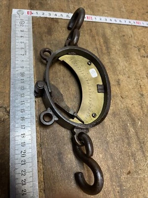 peson oval XIXe 80 Et 250  kilos outil ancien OLD TOOL  BALANCE  Chasse Réf N.5 - Photo 1/4