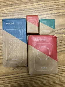 LOT - SimpliSafe Extra Siren WS3, Panic PB3, Entry ES3, Water WT3, Keypad KP3W - Picture 1 of 6