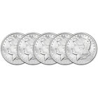 Five (5) 1 oz Silver Round Cnt Morgan Design .9999 Fine