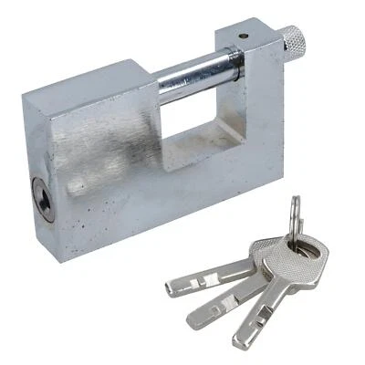 90mm Heavy Duty Beam Padlock Lock For Containers Shutter Doors Warehouses 1pc - Image 1 of 4