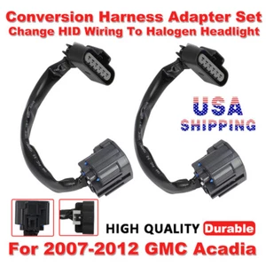 Conversion Harness Change HID Wiring To Halogen Headlight For 2007-12 GMC Acadia - Picture 1 of 17
