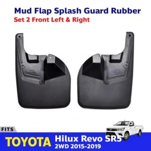 Splash Guard Mud Flap Rubber Front Fits Toyota Hilux Revo SR5 GUN125 2WD 2015-19 - Picture 1 of 6