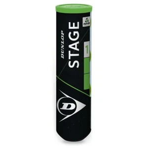 Dunlop Stage 1 Green Junior 4 Ball Can - Picture 1 of 1