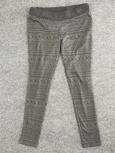 Kavu Leggings Women's Small Gray Aztec Knit Warm Base Layer Ankle - Picture 1 of 7