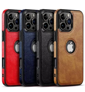 For Apple iPhone 16 15 Pro Max 14 13 12 11 Retro Leather Shockproof Case Cover - Picture 1 of 29