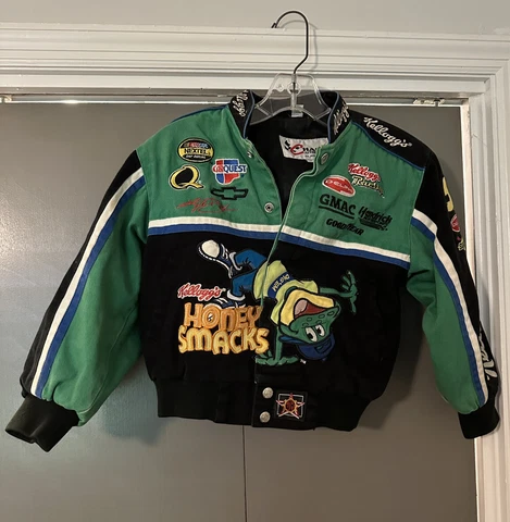 Chase Kyle Busch Kelloggs Honey Smacks NASCAR Jacket YOUTH M Nextel Cup Series Cover