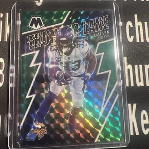 2022 Panini Mosaic Thunder Lane Dalvin Cook Green Mosaic Prizm #TL-3 Vikings - Picture 1 of 3