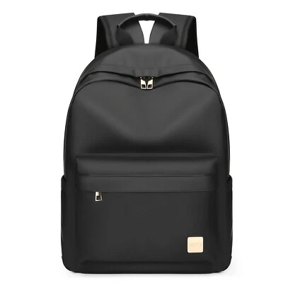 E-NAMO Casual Laptop Backpack Men Anti Theft Travel Waterproof PU Leather Fashion