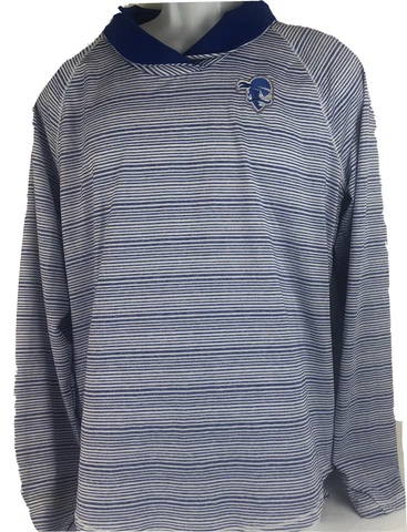 SETON HALL PIRATES  SWEATSHIRT UNDER ARMOUR MEN'S  LARGE Polo Shirt LS Blue Cover