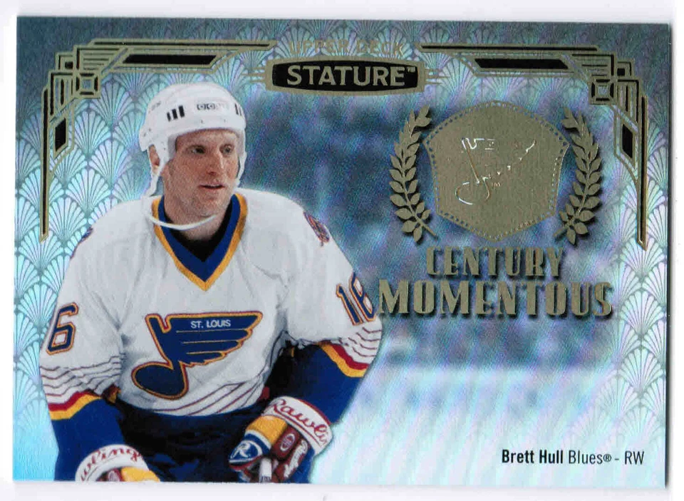 20/21 2020 UD UPPER DECK STATURE BRETT HULL CM-16 CENTURY MOMENTOUS ST LOUIS - Image 1 of 1