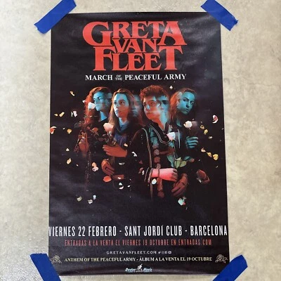 Greta Van Fleet ✅ March Of The Peaceful Army ✅ Wall Art Canvas Poster ✅ 12x18 in - Image 1 of 4