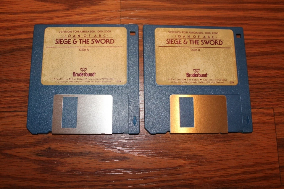 Joan of Arc Siege & The Sword Commodore amiga on 3.5" disks.  Tested - Image 1 of 1