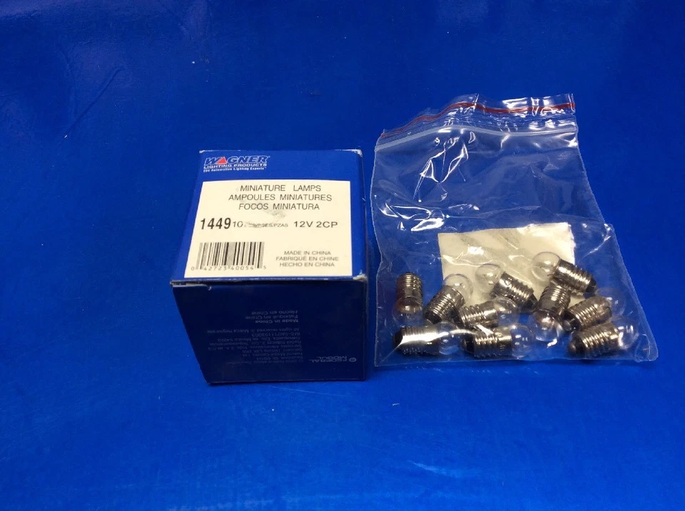 Pack De 10 Lámparas Miniatura Wagner 12V 1449 Foto 1 de 1