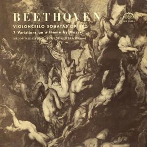 BEETHOVEN 2 Cello Sonatas Op.102, 7 Mozart Vars SADLO JILEK Supraphon SUB-10454 - Imagen 1 de 3