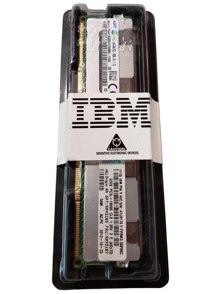 NEW UNUSED IBM Samsung M386B4G70BM0-YH90 DDR3-1333 32GB Server Memory - Image 1 of 4