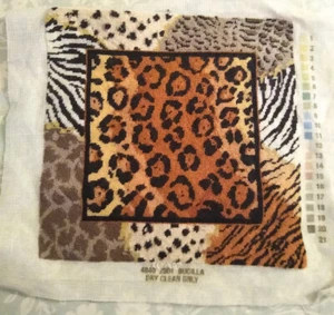 Wild Fur Patterns Needlepoint - completely worked - Picture 1 of 1