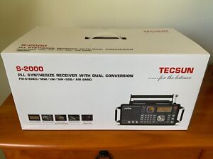 Tecsun S-2000 AM/FM (stereo)/SW (& SSB)/LW/Air PLL Synthesised Receiver - Unused