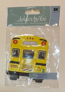 Yellow School Bus~Dimension Scrapbook Sticker Embellish~Jolee's By You~VTG - Picture 1 of 2