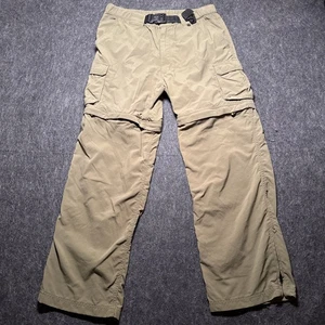 BSA Boy Scouts Belted Switchback Uniform Pants Mens M/30 Green Cargo Convertible - Picture 1 of 17