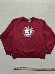 Vintage Alabama Crimson Tide football red oak crewneck size large Roll Tide - Picture 1 of 6