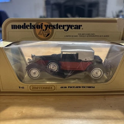 МОДЕЛИ ПРОШЛЫХ ЛЕТ MATCHBOX - Y-15 1930 PACKARD VICTORIA  - Изображение 1 из 2