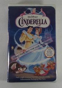 Walt Disney's Masterpiece Cinderella - Screener Demo Tape - Tested VHS Clamshell - Picture 1 of 7