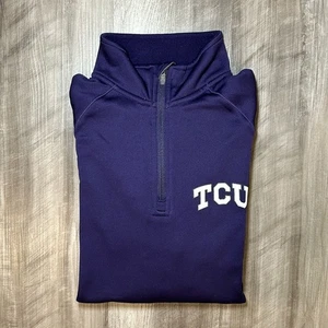 TCU Horned Frogs Champion Power Train Double Dry Quarter Zip Pullover - Small - Bild 1 von 6