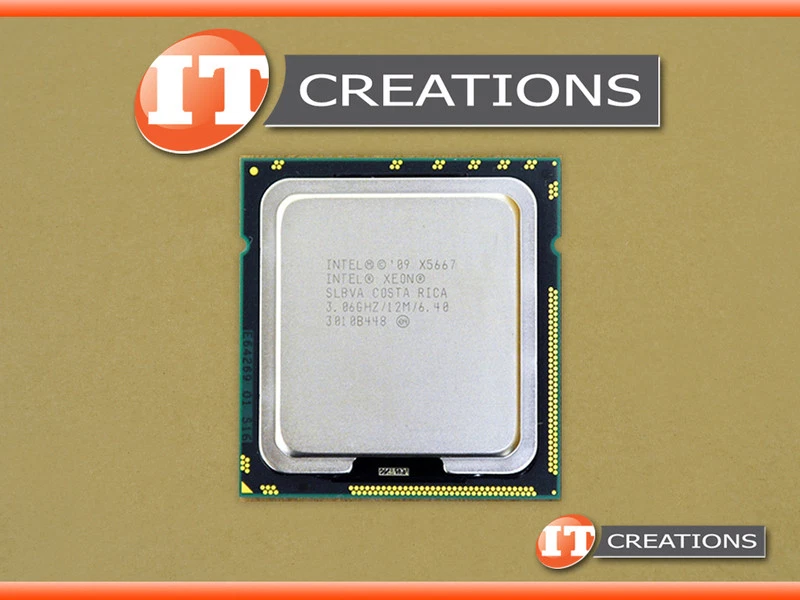 INTEL XEON QUAD CORE PROCESSOR X5667 3.06GHZ 12MB SMART CACHE AT80614005154AB - Image 1 of 1