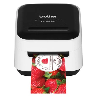 Brother VC500W Versatile Compact Color Label and Photo Printer with Wireless Net - Image 1 of 4