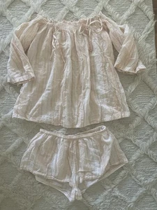 Skin Luxury Pj Set Shorts Top Size 0/1 - Picture 1 of 7