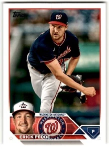 2023 Topps Erick Fedde #258 Washington Nationals - Picture 1 of 2