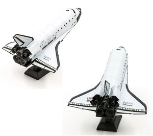 SET of 2 Fascinations Metal Earth Space Shuttle ATLANTIS & DISCOVERY Model Kits - Picture 1 of 11