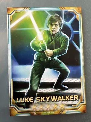 2016 Konami Star Wars: Force Collection Promos Luke Skywalker 12/15 Europe Exclu - Image 1 of 2