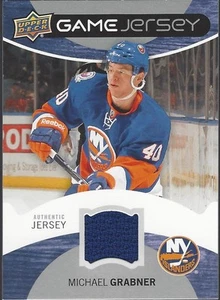 Maglia Michael Grabner 2012-13 Upper Deck Serie Uno Hockey #GJ-GB Gioco Usata - Foto 1 di 2