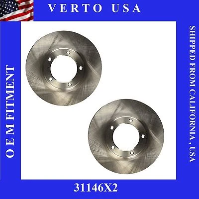 Front Brake Rotors 5 Lugs Toyota Tacoma RWD Models 1995 1996 1997 1998 to 2004 - Image 1 of 3