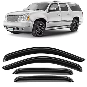 Sun Rain Visors Wind Rain Guards for 2007-2014 GMC Yukon XL 1500 - Picture 1 of 10