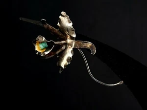 Brosche Silber 800 Blüten floral Vintage außergewöhnlich silver anello - Bild 1 von 5