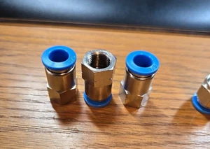 3/8" OD Tube X 1/4" NPT Pneumatic Fitting, Push To Connect Fitting 3male 3female - Picture 1 of 5
