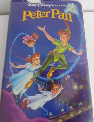 VTG DISNEY VHS TAPE PETER PAN BLACK DIAMOND EUC Foto 1 de 3