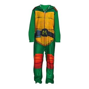 Teenage Mutant Ninja Turtles Mikey Hooded Costume Fleece Pajama Sleeper